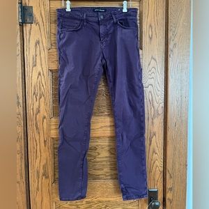 Men’s purple skinny jeans